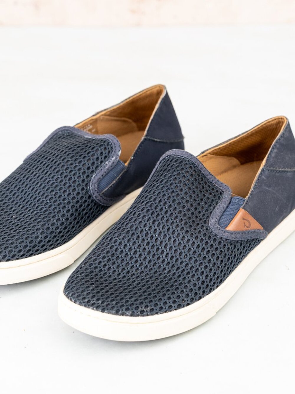 OluKai Shoes Womens Size 7 Pehuea Mesh Slip On Comfort Loafer Sneakers Blue